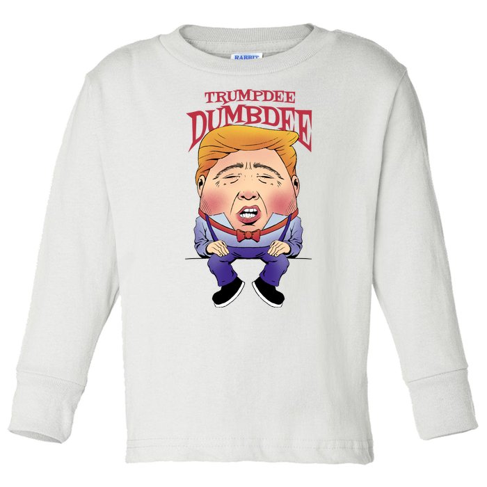 Trumpdee Dumbdee Anti Trump Funny Toddler Long Sleeve Shirt