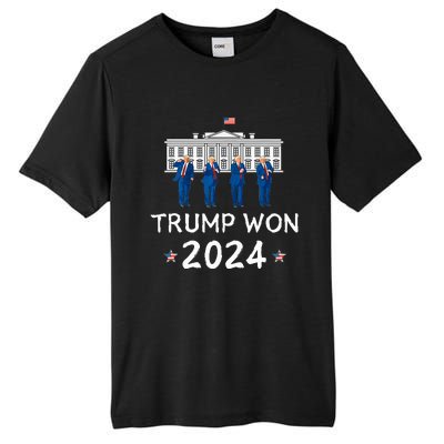 Trump Dances At White House Celebrating Tall Fusion ChromaSoft Performance T-Shirt