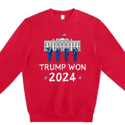 Trump Dances At White House Celebrating Premium Crewneck Sweatshirt