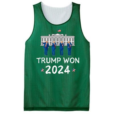 Trump Dances At White House Celebrating Mesh Reversible Basketball Jersey Tank