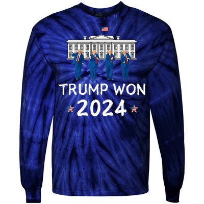 Trump Dances At White House Celebrating Tie-Dye Long Sleeve Shirt