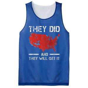 They Did And They Will Get It Trump 2024 Won Election Mesh Reversible Basketball Jersey Tank