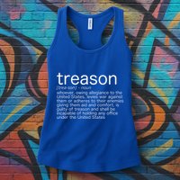 Treason Definition Anti Trump Treason Womens Tank Top