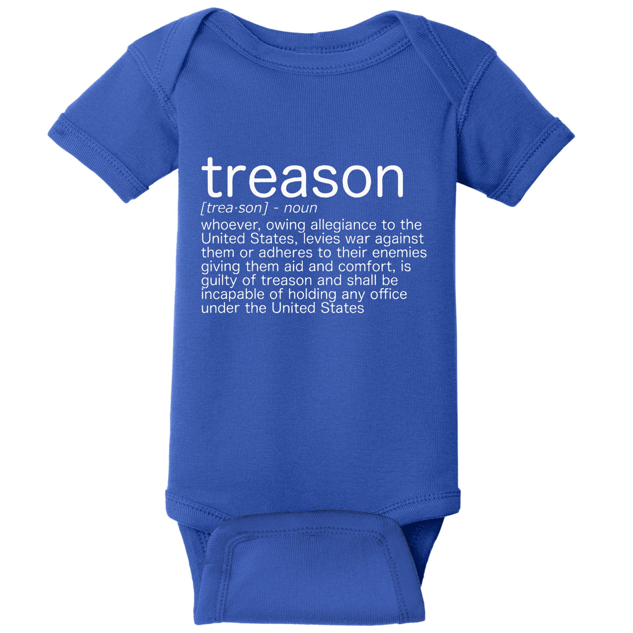 Treason Definition Anti Trump Treason Baby Bodysuit
