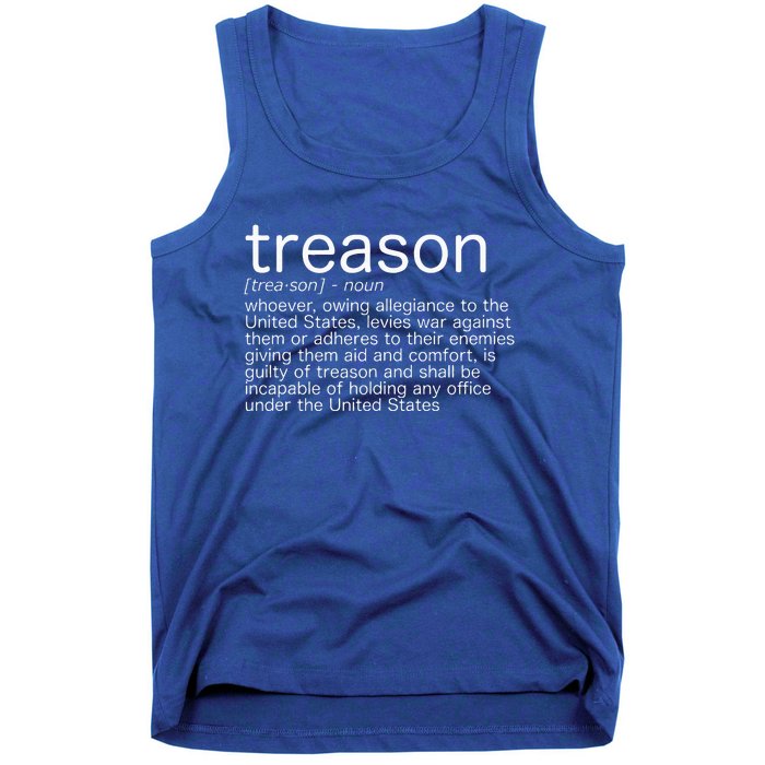 Treason Definition Anti Trump Treason Tank Top