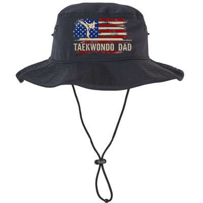 Taekwondo Dad American Usa Flag Sports The Kick Legacy Cool Fit Booney Bucket Hat