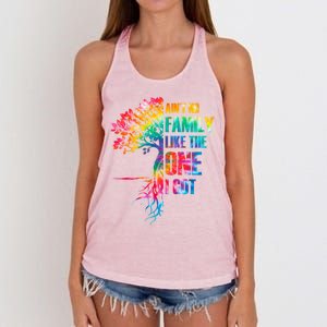 Tie Dye Ain't No Family Like The One I Got Family Reunion Cool Gift Women's Knotted Racerback Tank