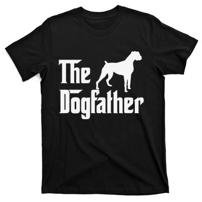 The Dogfather Boxer Dog Lover Dad T-Shirt