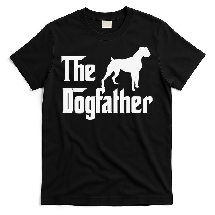 The Dogfather Boxer Dog Lover Dad T-Shirt