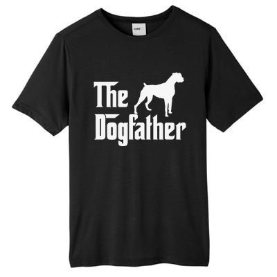 The Dogfather Boxer Dog Lover Dad Tall Fusion ChromaSoft Performance T-Shirt