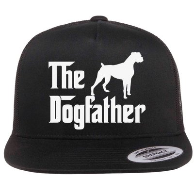 The Dogfather Boxer Dog Lover Dad Flatbill Hat