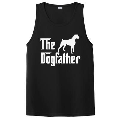 The Dogfather Boxer Dog Lover Dad PosiCharge Competitor Tank