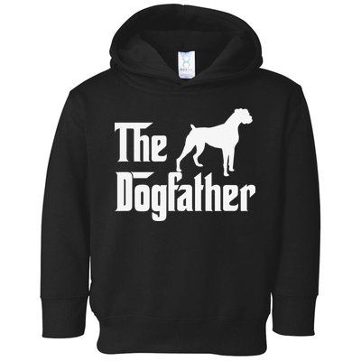 The Dogfather Boxer Dog Lover Dad Toddler Hoodie
