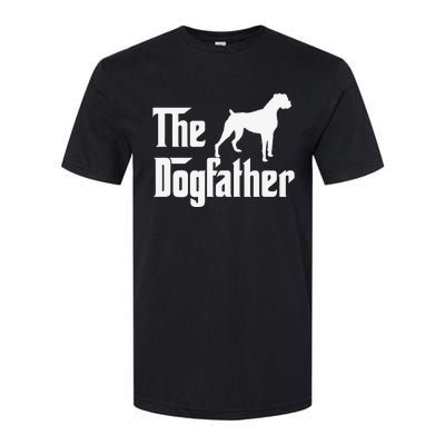 The Dogfather Boxer Dog Lover Dad Softstyle CVC T-Shirt