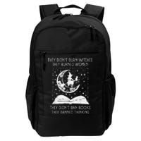 They Didn't Burn Witches They Burned Ban Book Daily Commute Backpack