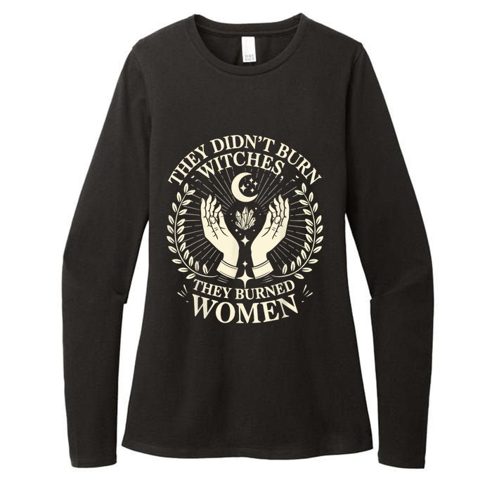 They DidnT Burn Witches They Burned Women Halloween Witch Womens CVC Long Sleeve Shirt