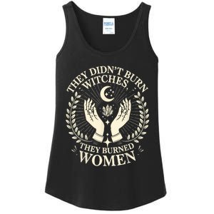 They DidnT Burn Witches They Burned Women Halloween Witch Ladies Essential Tank