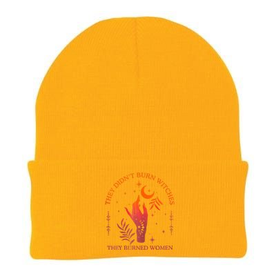 They DidnT Burn Witches They Burned Witchy Feminist Knit Cap Winter Beanie