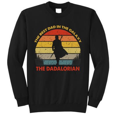 The Dadalorian Best Dad In The Galaxy Retro Vintage Sweatshirt