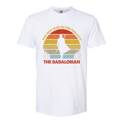 The Dadalorian Best Dad In The Galaxy Retro Vintage Softstyle® CVC T-Shirt