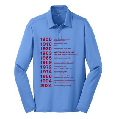 They DidnT Burn Witches They Burned Kamala Harris Silk Touch Performance Long Sleeve Polo