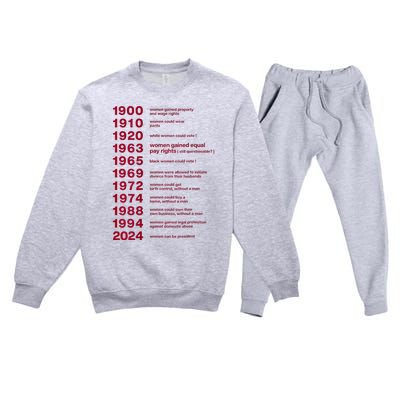 They DidnT Burn Witches They Burned Kamala Harris Premium Crewneck Sweatsuit Set