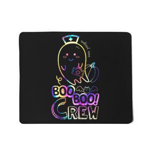 Tie Dye Boo Boo Crew Halloween Ghost Critical Care Nurse Mousepad