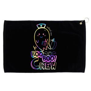 Tie Dye Boo Boo Crew Halloween Ghost Critical Care Nurse Grommeted Golf Towel