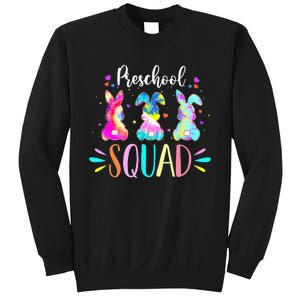 Tie Dye Bunnies Pre-k Teacher Squad Easter Day Sweatshirt