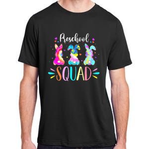 Tie Dye Bunnies Pre-k Teacher Squad Easter Day Adult ChromaSoft Performance T-Shirt