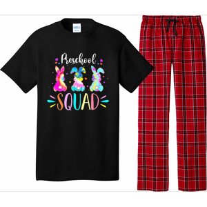 Tie Dye Bunnies Pre-k Teacher Squad Easter Day Pajama Set