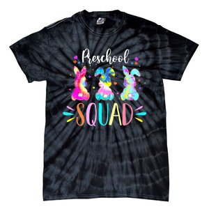 Tie Dye Bunnies Pre-k Teacher Squad Easter Day Tie-Dye T-Shirt