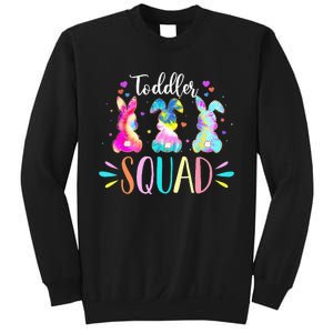 Tie Dye Bunnies Pre-k Teacher Squad Easter Day Sweatshirt