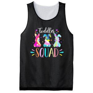 Tie Dye Bunnies Pre-k Teacher Squad Easter Day Mesh Reversible Basketball Jersey Tank