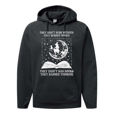 They Didn't Burn Witches They Burned Feminist Witch Performance Fleece Hoodie