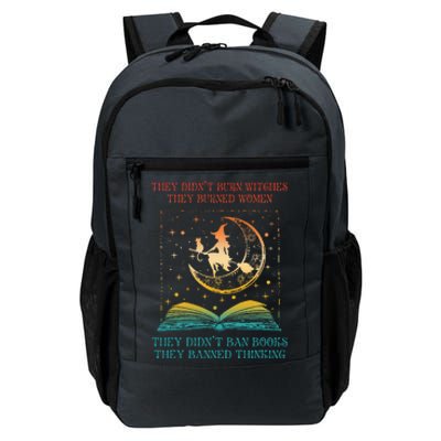 They Didn't Burn Witches They Burned Ban Book Daily Commute Backpack