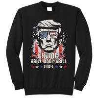 Trump Drill Baby Drill American Flag Sweatshirt