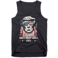 Trump Drill Baby Drill American Flag Tank Top