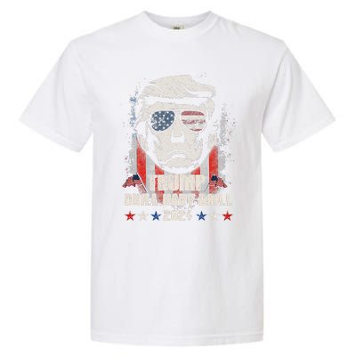 Trump Drill Baby Drill American Flag Garment-Dyed Heavyweight T-Shirt