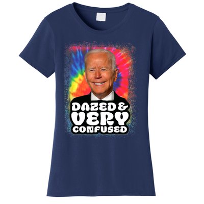 Tie Dye Biden Dazed And Very Confused Funny Women's T-Shirt