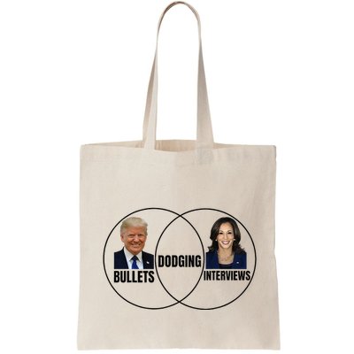 Trump Dodging Bullets Interviews Kamala Venn Diagram Bag