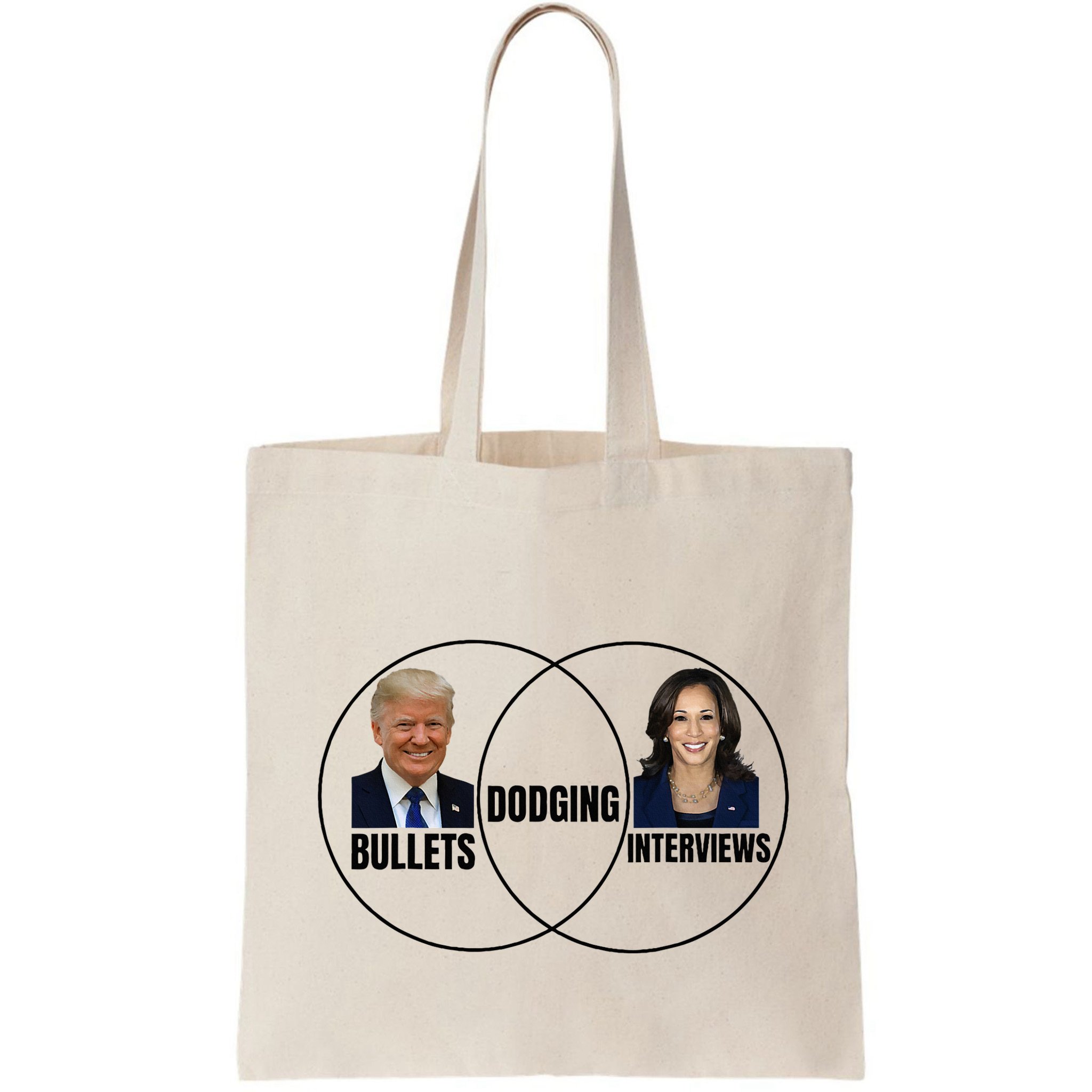 Trump Dodging Bullets Interviews Kamala Venn Diagram Bag