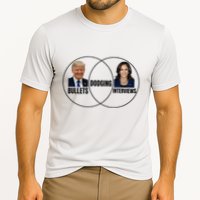 Trump Dodging Bullets Interviews Kamala Venn Diagram Performance Shirt