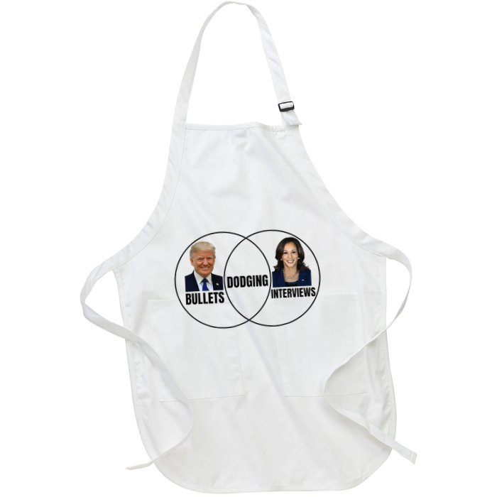 Trump Dodging Bullets Interviews Kamala Venn Diagram Apron