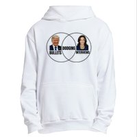 Trump Dodging Bullets Interviews Kamala Venn Diagram Urban Pullover Hoodie