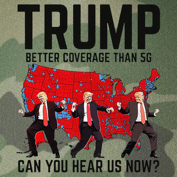Trump Dance Better Coverage Than 5g Can You Hear Us Now Legacy Tie Dye Trucker Hat