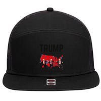 Trump Dance Better Coverage Than 5g Can You Hear Us Now 7 Panel Mesh Trucker Snapback Hat