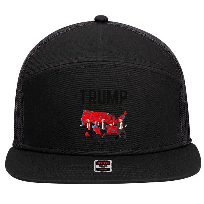 Trump Dance Better Coverage Than 5g Can You Hear Us Now 7 Panel Mesh Trucker Snapback Hat