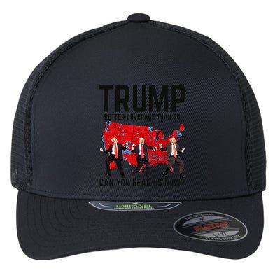 Trump Dance Better Coverage Than 5g Can You Hear Us Now Flexfit Unipanel Trucker Cap