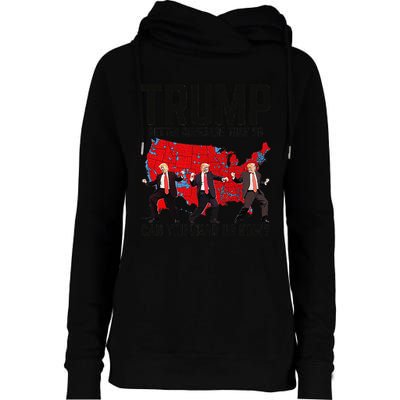 Trump Dance Better Coverage Than 5g Can You Hear Us Now Womens Funnel Neck Pullover Hood